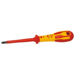 CK Pozidriv Insulated Screwdriver, PZ1 Tip, 80 mm Blade, VDE/1000V, 187 mm Overall