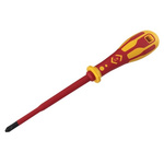 CK Pozidriv Insulated Screwdriver, PZ1 Tip, 100 mm Blade, VDE/1000V, 195 mm Overall