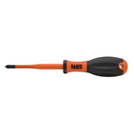 Klein Tools Pozidriv Insulated Screwdriver, PZ2 Tip, 100 mm Blade, VDE/1000V, 210 mm Overall