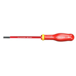 Facom Slotted Insulated Screwdriver, 8 mm Tip, 200 mm Blade, VDE/1000V, 325 mm Overall