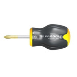 Facom Phillips Stubby Screwdriver, PH2 Tip, 35 mm Blade, 91 mm Overall