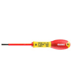 Expert by Facom Slotted Insulated Screwdriver, 5 mm, Slotted Head 3 mm Tip, VDE/1000V