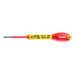 Expert by Facom Slotted Insulated Screwdriver, 5 mm, Slotted Head 6 mm Tip, VDE/1000V