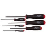 Bondhus Ball End Hexagon Screwdriver, 1.5mm -5mm Tip