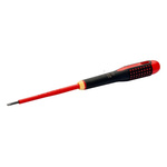 Bahco Slotted Insulated Screwdriver, 0.5 → 1.2 mm Tip, VDE/1000V