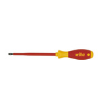Wiha Tools Slotted  Screwdriver, 2.5 mm Tip, 75 mm Blade, 179 mm Overall