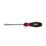 Wiha Tools Nut Driver Bit Holder Screwdriver, 1/4 in Tip, 300 mm Blade, 418 mm Overall