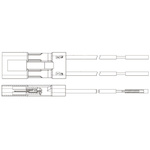 TE Connectivity, SlimSeal SSL Female 4 Way Cable Assembly with a 0.1m Cable, 250 V ac/dc