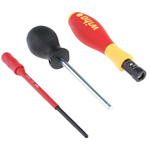 Wiha Adjustable VDE Hex Torque Screwdriver, 0.5 → 2Nm, 3.8 mm Drive, ±6 % Accuracy