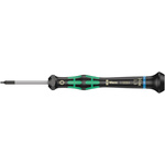 Wera Hexagon Precision Screwdriver, 0.05 in Tip, 40 mm Blade, 137 mm Overall