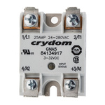 Sensata / Crydom 25 A rms Solid State Relay, Zero Voltage Turn-On, Panel Mount, TRIAC, 280 V ac Maximum Load