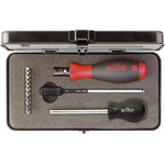 Wiha Adjustable Torque Screwdriver, 0.8 → 5Nm, 3.0 mm mm, 4.0 mm mm, PH1 mm, PH2 mm, PZ1 mm, PZ2 mm, T10 mm, T15