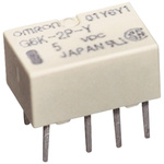 Omron DPDT PCB Mount Latching Relay - 1 A, 24V dc For Use In Signal Applications