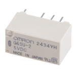 Omron DPDT PCB Mount Latching Relay - 2 A, 5V dc For Use In Signal Applications
