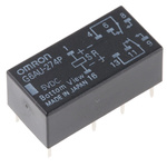 Omron DPDT PCB Mount Latching Relay - 2 A, 5V dc