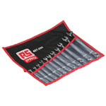 RS PRO 11-Piece Spanner Set, 6 → 19 mm, 6 → 19 mm, Chrome Vanadium Steel