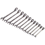 RS PRO 12-Piece Spanner Set, 8 → 19 mm, 8 → 19 mm, Chrome Vanadium Steel