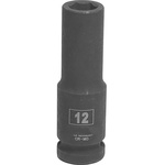 RS PRO 12mm, 1/2 in Drive Deep Impact Socket Hexagon