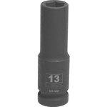 RS PRO 13mm, 1/2 in Drive Deep Impact Socket Hexagon