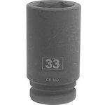 RS PRO 33mm, 3/4 in Drive Deep Impact Socket Hexagon