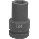 RS PRO 24mm, 1 in Drive Deep Impact Socket Hexagon