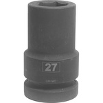 RS PRO 27mm, 1 in Drive Deep Impact Socket Hexagon