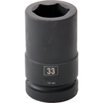 RS PRO 33mm, 1 in Drive Deep Impact Socket Hexagon