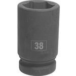 RS PRO 38mm, 1 in Drive Deep Impact Socket Hexagon