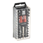 RS PRO 30-Piece Metric 1/4 in Standard Socket/Bit Set , 6 point; Hex Bit; Pozidriv Bit; Slotted Bit; Torx Bit