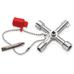 Knipex Diecast Zinc 7-way Control Cabinet Key, 5 → 11 mm Capacity