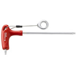 Facom 1-Piece Torx Key, T20 Size, T Shape, Long, Short Arm