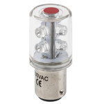 RS PRO Red, BA15d 230 V ac