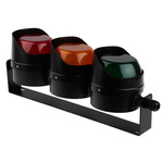 Moflash LED TL Series LED Beacon, 3 Lights, 8 → 20 V ac/dc, Wall Mount