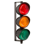 Moflash LED TL Series LED Beacon, 3 Lights, 20 → 30 V, Wall Mount
