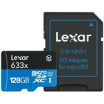 Lexar 128 GB MicroSDXC Card Class 10, UHS-1 U1