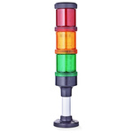 AUER Signal ECOmodul70 Series Red/Green/Amber Signal Tower, 3 Lights, 24 V ac/dc, Base Mount