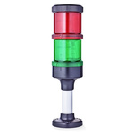 AUER Signal ECOmodul70 Series Red/Green Signal Tower, 2 Lights, 24 V ac/dc, Base Mount