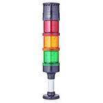 AUER Signal ECOmodul70 Series Red/Green/Amber Buzzer Signal Tower, 3 Lights, 24 V ac/dc, Base Mount