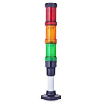 AUER Signal ECOmodul40 Series Red/Green/Amber Signal Tower, 3 Lights, 24 V ac/dc, Base Mount