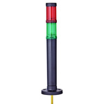 AUER Signal modulCOMPACT30 Series Red/Green Signal Tower, 2 Lights, 24 V ac/dc, Base Mount