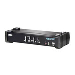 Aten 4 Port USB DVI KVM Switch - 3.5 mm Stereo