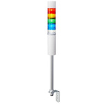 Patlite LR6 Series Coloured Buzzer Signal Tower, 5 Lights, 24 V dc, Pole Mount