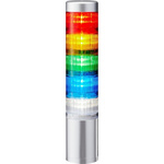 Patlite LR6 Series Coloured Signal Tower, 5 Lights, 24 V dc, Direct Mount
