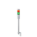 Patlite LR4 Series Coloured Signal Tower, 2 Lights, 24 V dc, Pole Mount