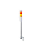 Patlite LR4 Series Coloured Signal Tower, 2 Lights, 24 V dc, Pole Mount
