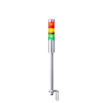 Patlite LR4 Series Coloured Signal Tower, 3 Lights, 24 V dc, Pole Mount