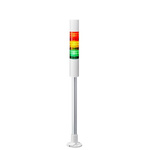 Patlite LR4 Series Coloured Buzzer Signal Tower, 3 Lights, 24 V dc, Pole Mount