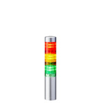 Patlite LR4 Series Coloured Signal Tower, 3 Lights, 24 V dc, Direct Mount