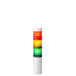 Patlite LR4 Series Coloured Signal Tower, 3 Lights, 24 V dc, Direct Mount