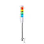 Patlite LR4 Series Coloured Signal Tower, 4 Lights, 24 V dc, Pole Mount